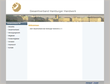 Tablet Screenshot of gesamtverband-hamburger-handwerk.de